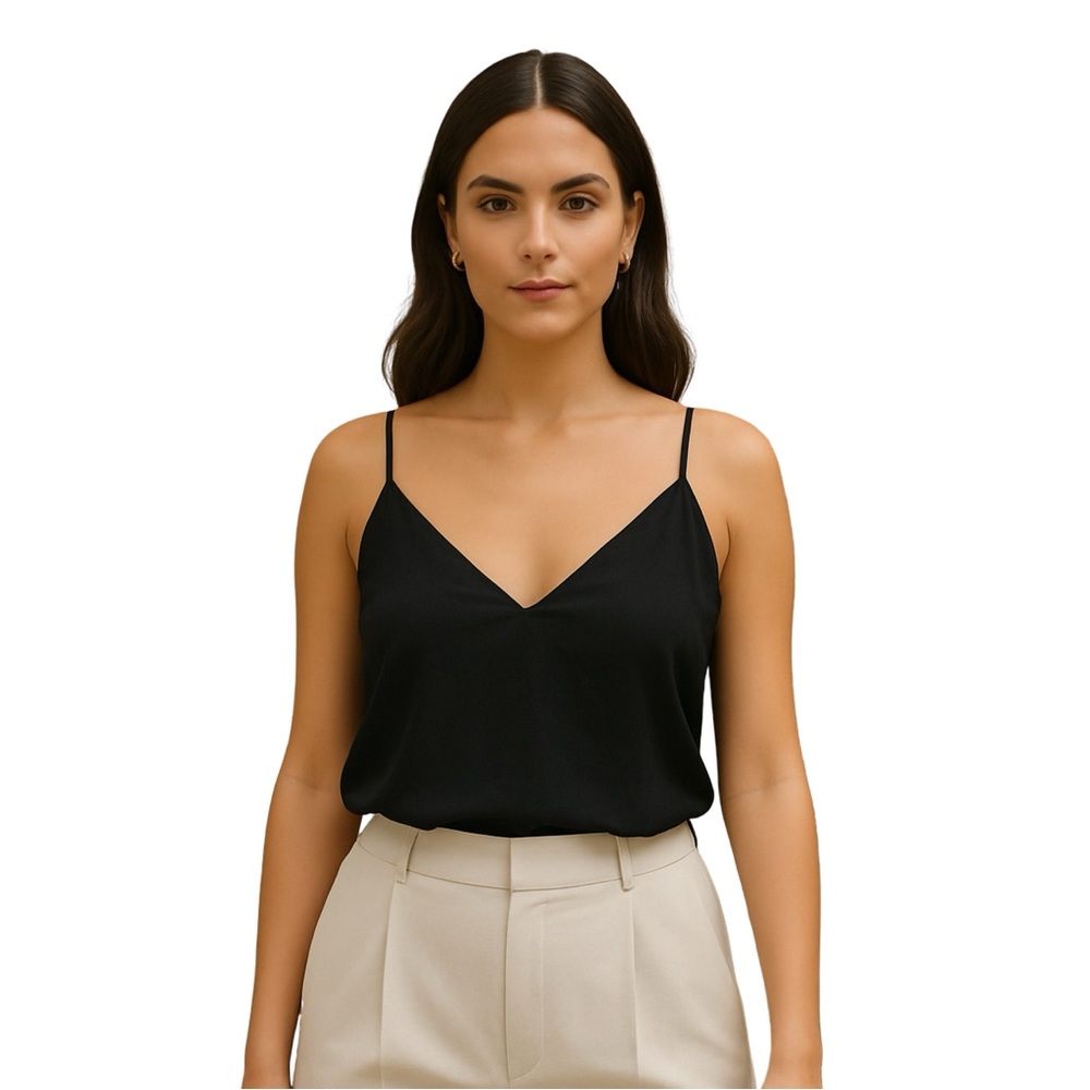 Stateside Black Camisole Top witchy business casual old money minimalist